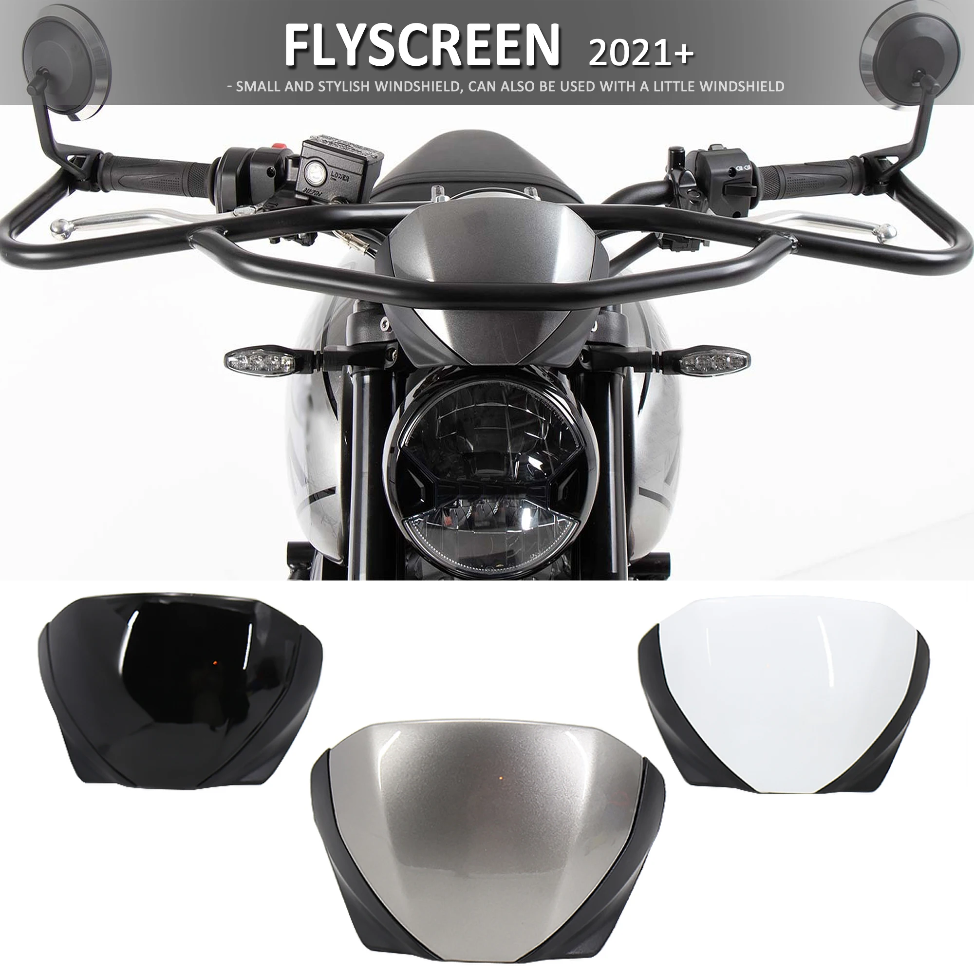 

2021 New For Trident 660 Windscreen Deflector Motorcycle For TRIDENT660 Flyscreen Front Screen Lens Windshield Fairing