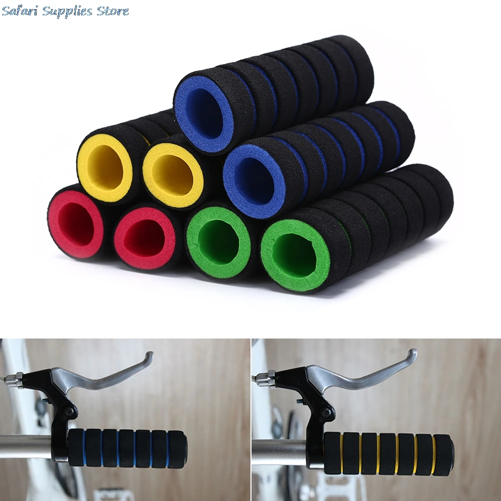 2Pc/1pair Quality Non-slip Bike Handle Bar Racing Bicycle Motorcycle Foam Sponge Grip Cover Soft Handlebar Bike Bar Wholesale