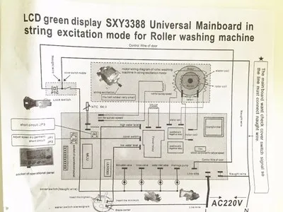 Imagem -04 - Nova Versão Inglês Máquina de Lavar Roupa Universal Computador Edição Sxy3388 Sensor Nível Líquido Água Bom Trabalho