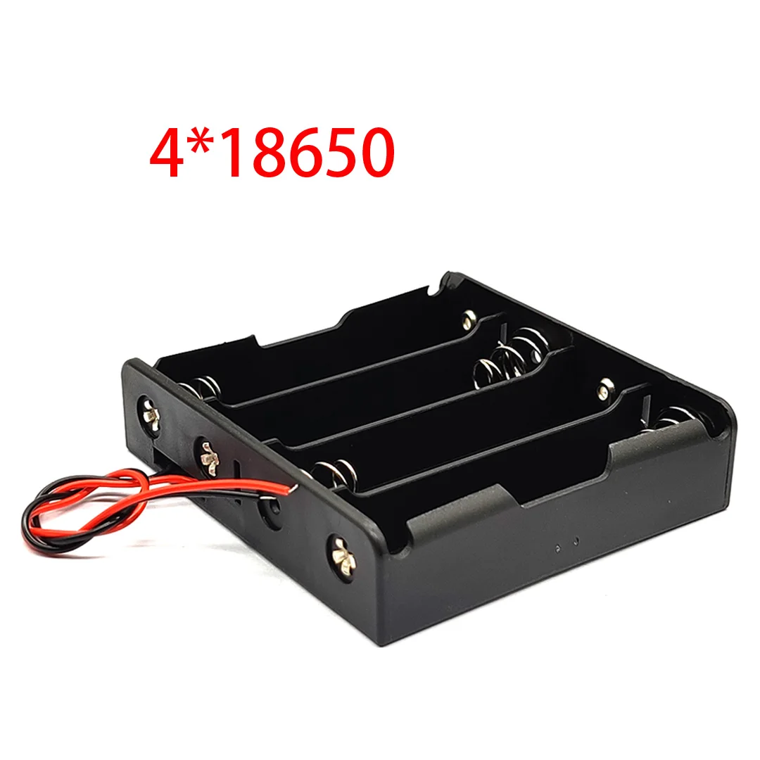 4*18650 Battery Case 4x 18650 Battery Box 18650 Battery Holder Case With Wire Leads DIY