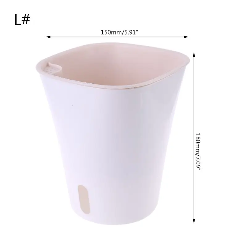 Useful Self Watering Planter Flower Pot Home Garden Balcony Decor Lazy Use New G32A