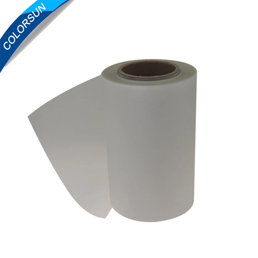 Colorsun 21cm*100m Roll PET Transfer Film A4 DTF PET film DTF Printing On T-shirt PET Film Rolls