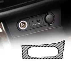 Interior Decoration Real Carbon Fiber Cigratte Lighter Switch Button Cover Trim Panel for Kia K5 2011 2012 2013 2014 2015