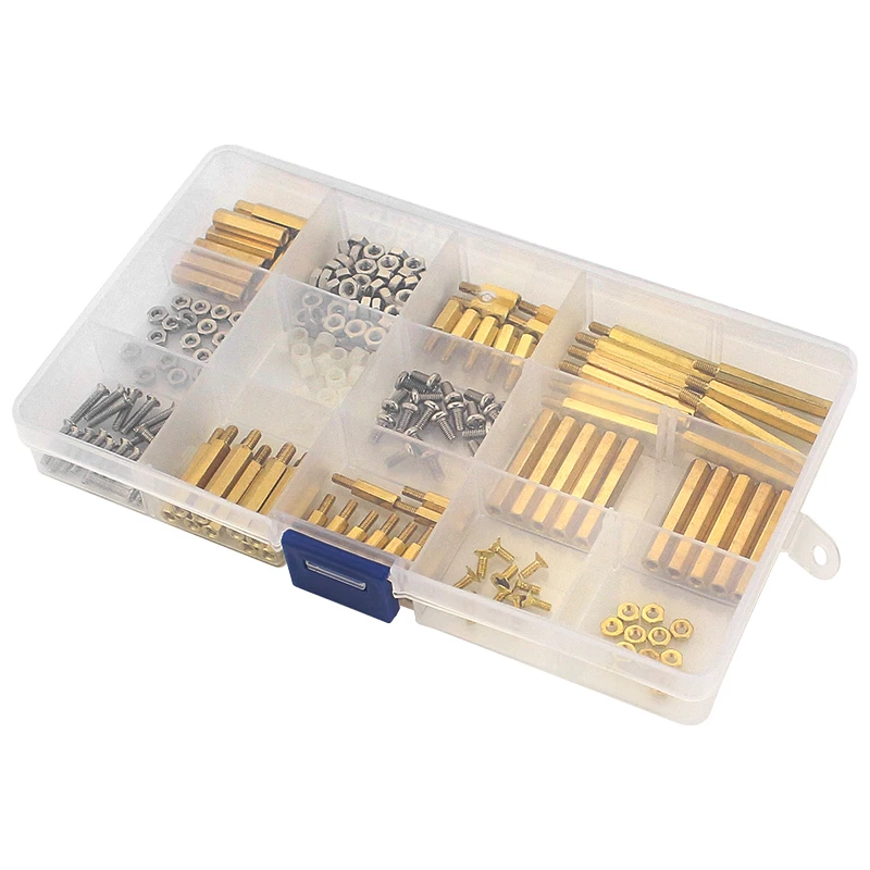 210 Pcs Raspberry Pi Screws Set M2.5 M3 Copper Metal or Plastic Screw Nuts for Pi 4B 3B+ 3B Robot Car Orange Pi Banana Pi