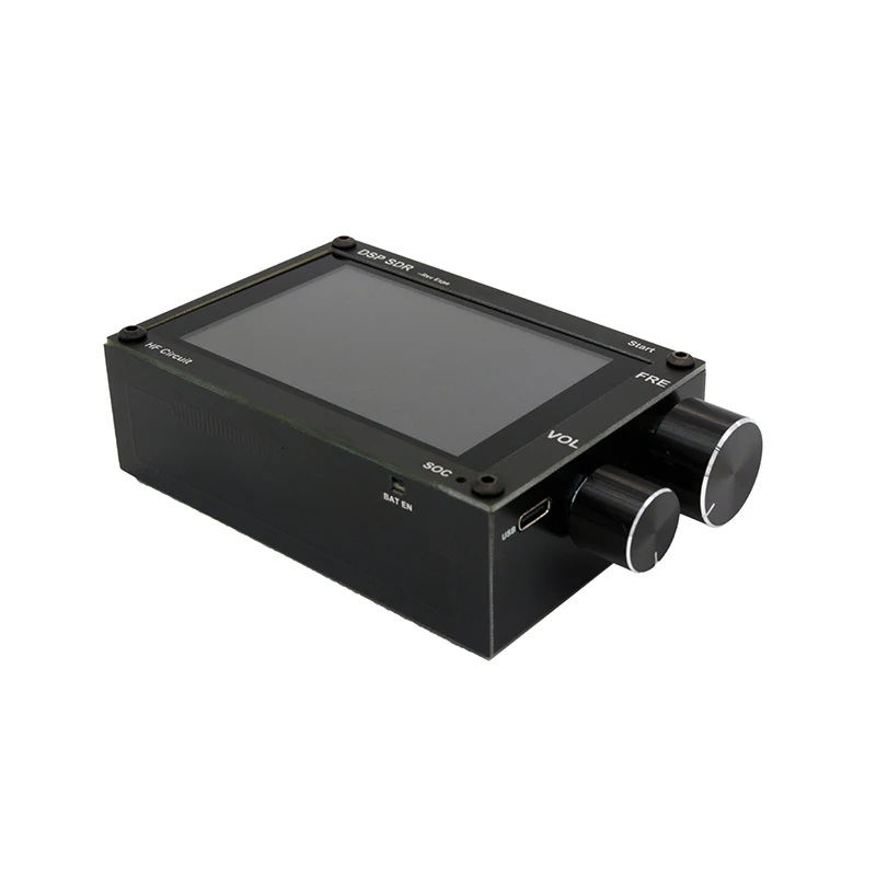 V1.10D Thicker 50KHz-2GHz Malachite DSP SDR Receiver Malahit SDR Shortwave Radio Receiver With Battery  HIFI Speaker