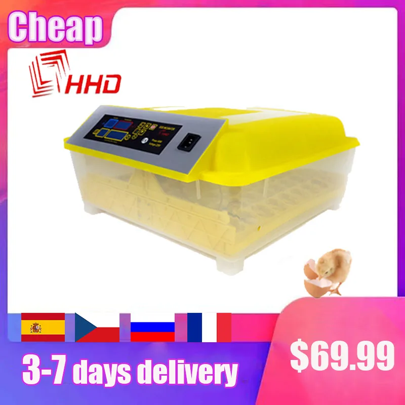 

Automatic Egg Incubators China YZ8-56 Fully Hatchery Machine Mini 56 Chicken Sale Auto Turn for Duck Pigeon Quail Parrot