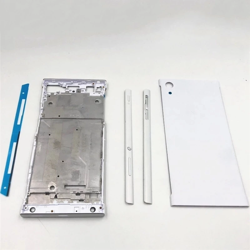 Full Housing Middle Front Frame Bezel Housing For Sony Xperia XA1 G3116 G3115 G3112+Side Rail Stripe with Side Buttons