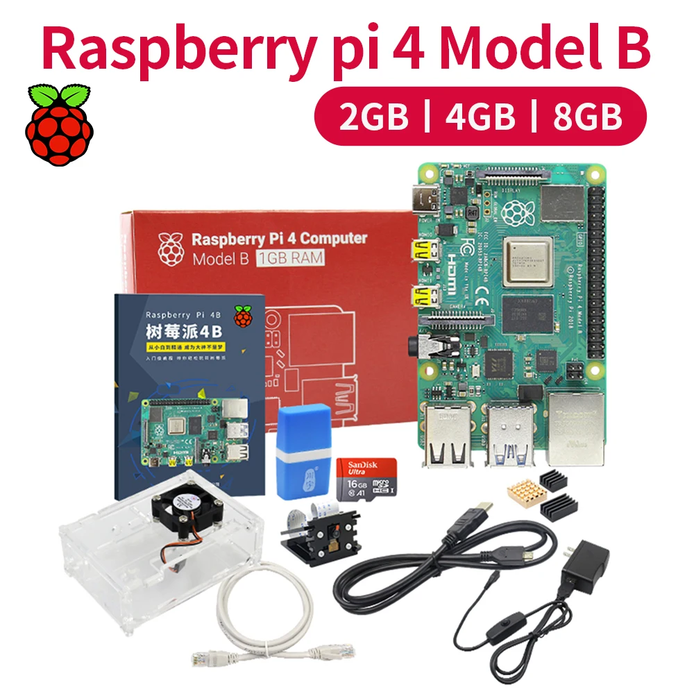 

Latest Raspberry Pi 4 Model B 8GB RAM Raspberry Pi 4 1.2 version BCM2711 Quad core Cortex-A72 ARM v8 1.5GHz