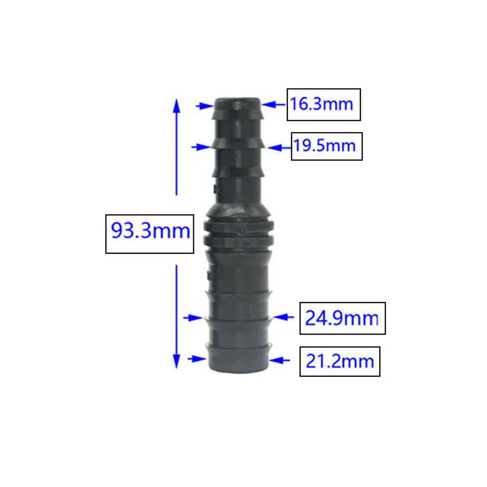 5pc nawadnianie ogrodu 20/16/12/8mm Pe Tube reduction Barb Connector 3/8 \