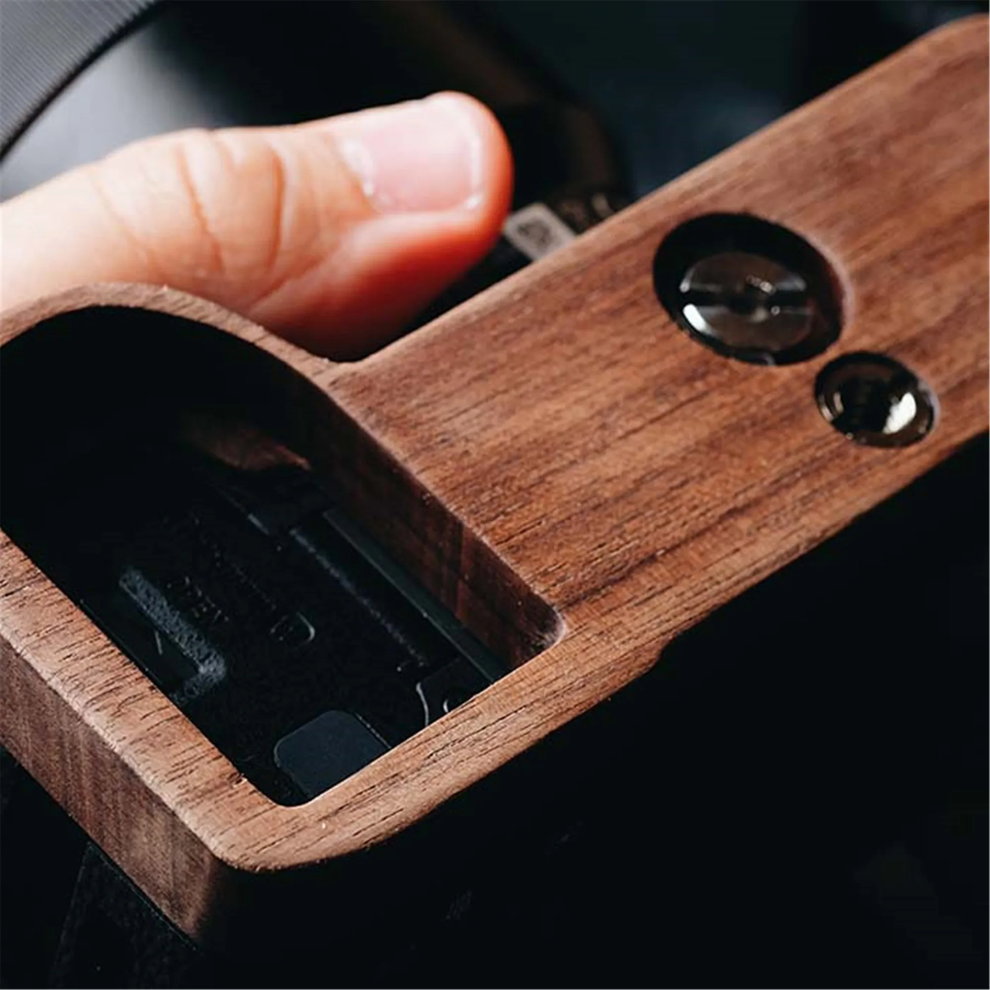 Hand Made Wooden Wood Grip Base Plate Bracket For Sony A7III Alpha 7 III