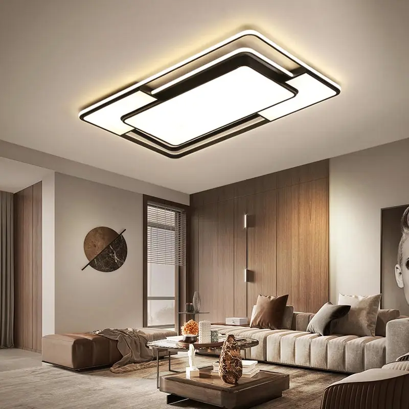 

Black color modern led ceiling lights for living room lights bedroom study ceiling light led techo Ceiling Lamp light fixtures