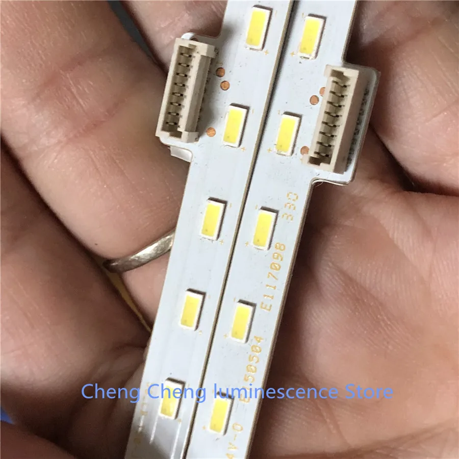 

2 piece/lot 55"T550HVD02.3 74.55T02.001-3-DX1 LED strip E117098 E150504 V341-201 V341-202 4H+V3416.021/B 72 LEDs 605MM