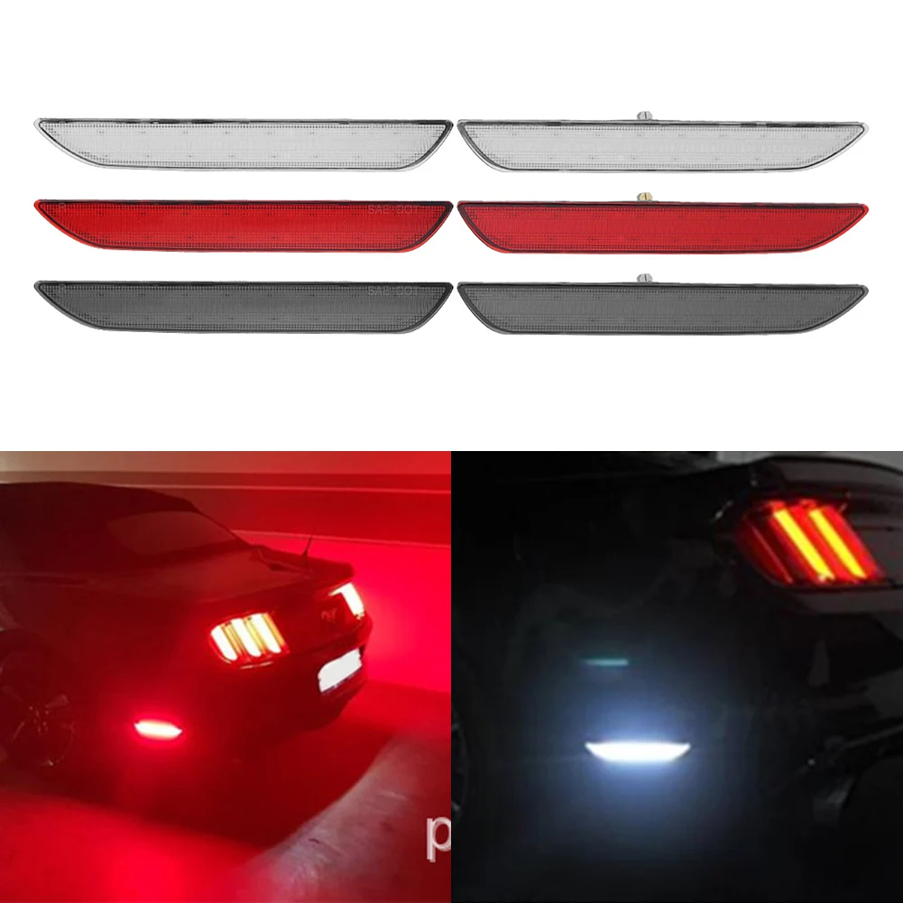 

Car LED Rear Bumper Side Marker Lights Red Sidemarker Blinker Lamp 2Pcs For Ford Mustang 2015 2016 2017 2018 2019 2020 2021 2022