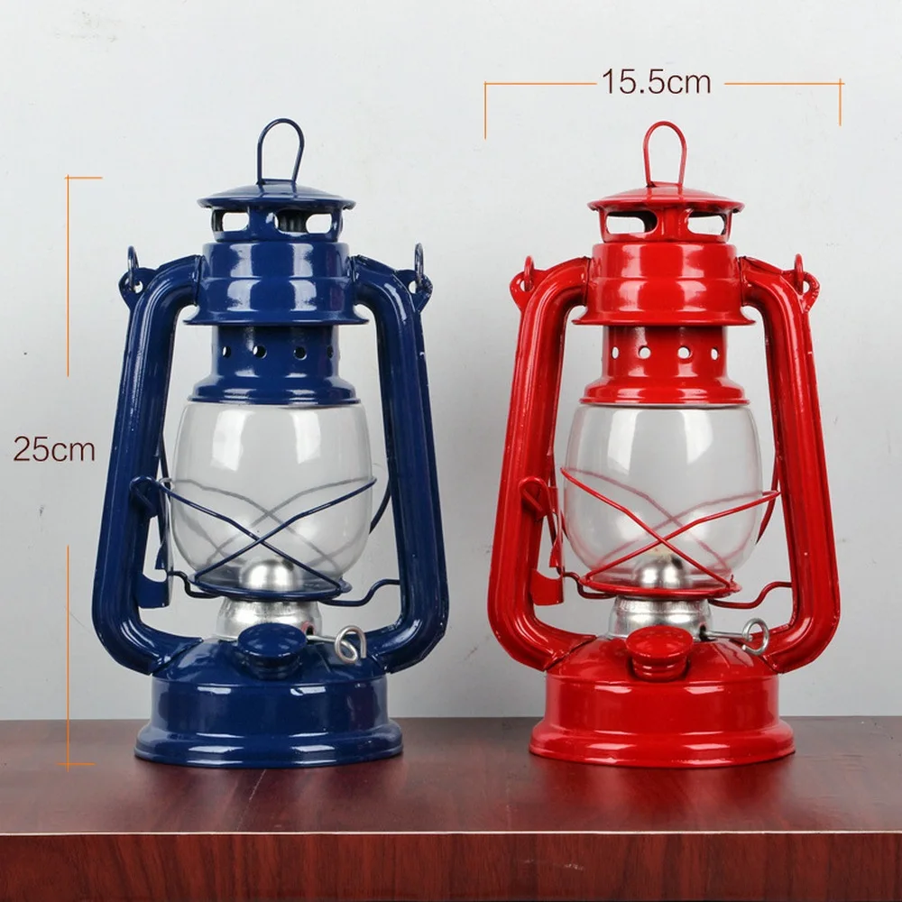 Kerosene Lamp Retro Classic Vintage Oil Lamp Lantern Portable Lights Adornment Kerosene Lanterns Lanterns Exquisite Decorative