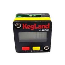 KegLand-Digital Iluminado Mini Calibre, Homebrewing, 0-90psi, 0-6.2bar