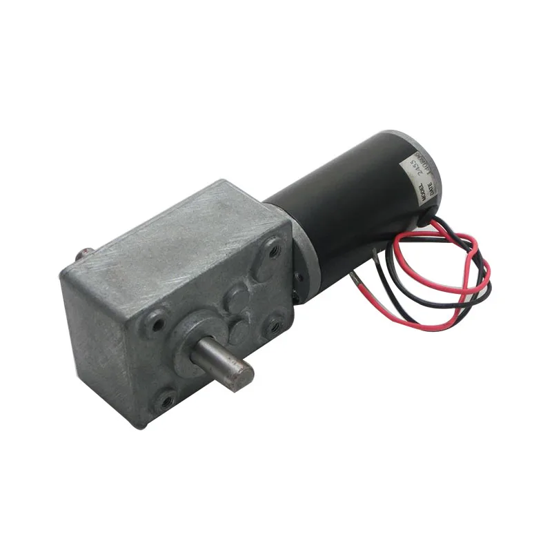 DC 24V Gear Box Motor 634JSX49-31ZY 9000/200RPM Rectangle Shape Worm Reduction Geared Motor