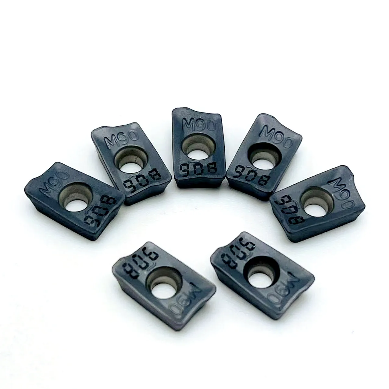 10Pcs Hard Alloy HM90 APKT 1003PDR IC908คาร์ไบด์แทรกภายนอกหมุนเครื่องมือ APKT1003 PDR CNC เครื่องกลึงโลหะเครื่องมือ