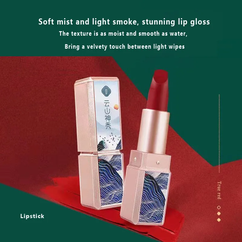 Makeup Cosmetic Set Oriental Beauty Lotus Pond Moonlight Gift Box Velvet Lipstick Ivory Concealer Eye Shadow Setting Powder