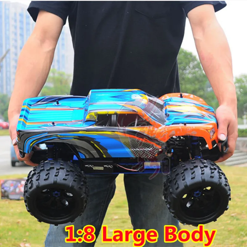 80KM/H Fuel Drive 4WD RC Car CVD Rotating Dog Bone Hydraulic Shock Absorber FC26 Motor Alloy Chassis Remote Control Racing Car