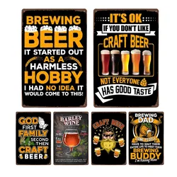 Funy piwo Vintage metalowy plakat rzutki piwo jęczmień wino plakietka z napisem dla pasek ścienny Pub Club Cafe człowiek jaskinia akcesoria dekoracyjne 20x30cm
