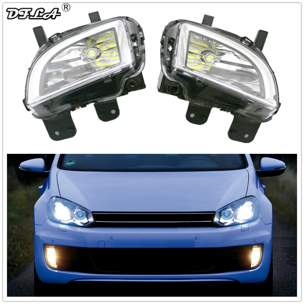 

LED Car Light For VW Golf 6 A6 MK6 Cabriolet GTI GTD 2012 2013 2014 2015 2016 Car-styling Front LED Light Fog Lamp Fog Light