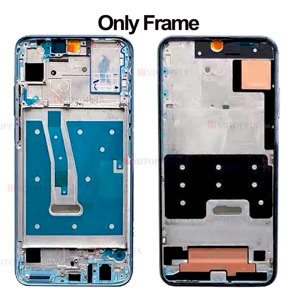 For Huawei Honor 10 lite Housing Middle Front Bezel Frame Plate Replacement Spare Parts For Honor 10 Lite Back Battery Cover