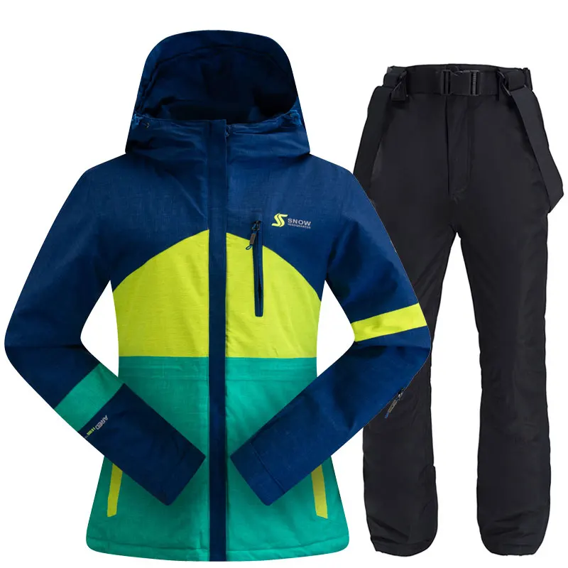 

Ski Suit Women Winter Outdoor Warm Windproof Waterproof Skiing Snowboard Suit Female Breathable Ski Jacket Ski Pants Snow Suit