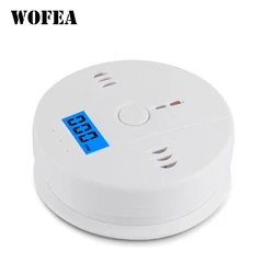 Wofea LCD CO Sensor Work Alone Built In 85dB Siren Sound Independent Carbon Monoxide Poisoning Warning Alarm Detector