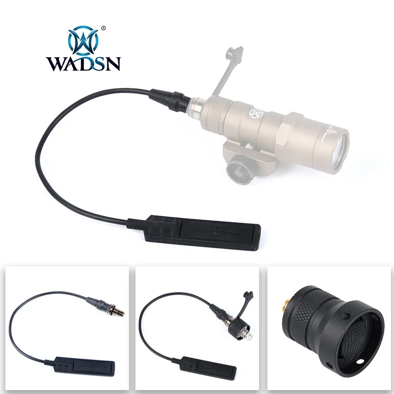 WADSN Tactical Surefir Flashlight Remote Pressure Switch For M300 M600 Sereis Scout Light  Long Switch Button Weapon Accesseries