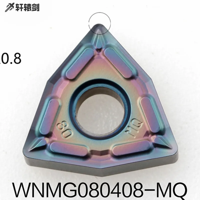 10 قطعة WNMG080404 WNMG080408 MQ XH2 مروي الصلب عالية الجودة شفرة آلة خرط تعمل بالتحكم الرقمي بواسطة الحاسوب MWLNR أداة حامل الخارجية تحول