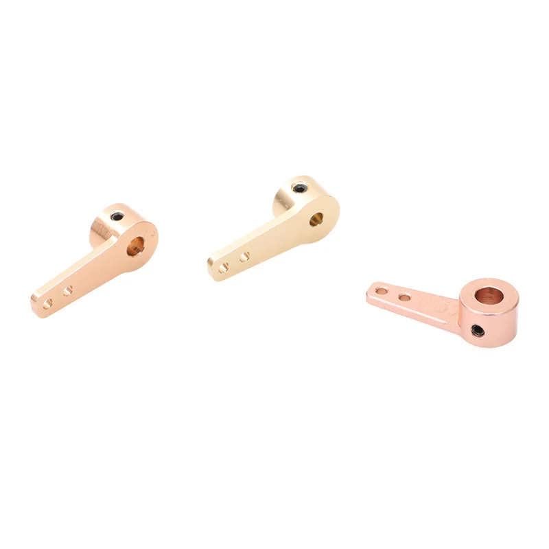 2PCS 3mm/4mm/5mm Landing Gear Steering Servo Arm Horn Aluminum Single/Dual Rocker Arms for RC Fixed Wing Drone/Boat Rudder Parts