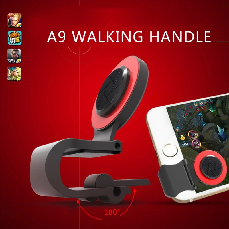 A9 Mobile Phone Joystick Smartphone Mini Touch Screen Joypad Universal Clip-on Clamp for King\'s Glory,CF, Tablet Arcade Games