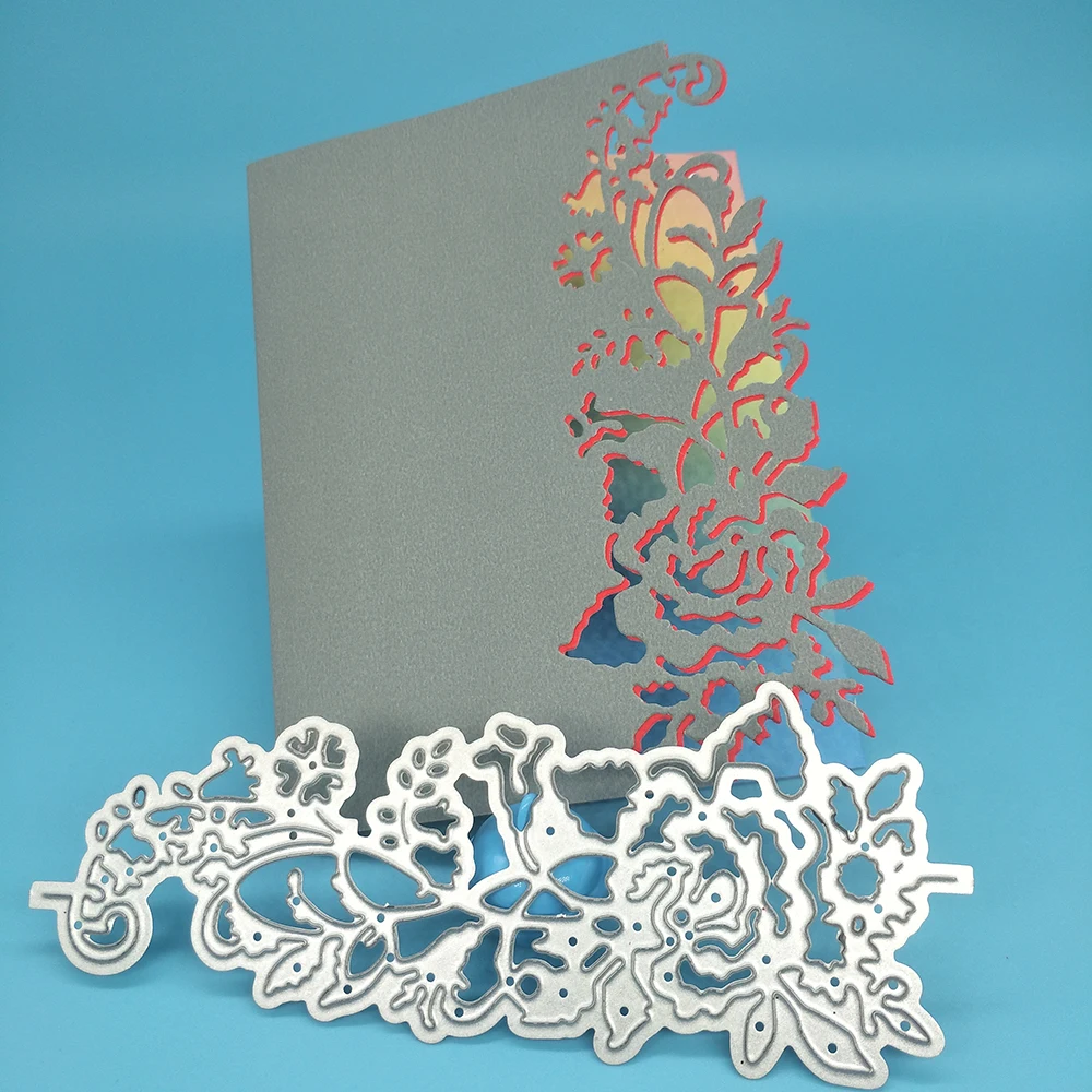 

Flowers, roses photo album metal cutter mold scrapbook photo album greeting card decoration DIY handmade art