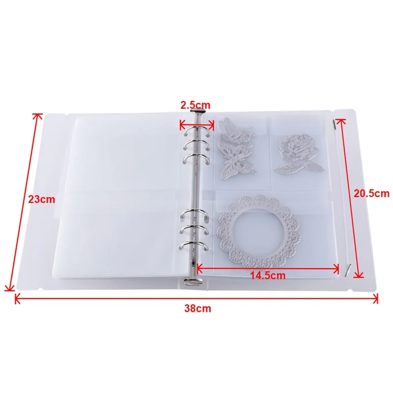 Die And Stamps Storage Book Binder Album Folders Storage Bags For Card Photos Documents Storaging Page Protectors Pockets