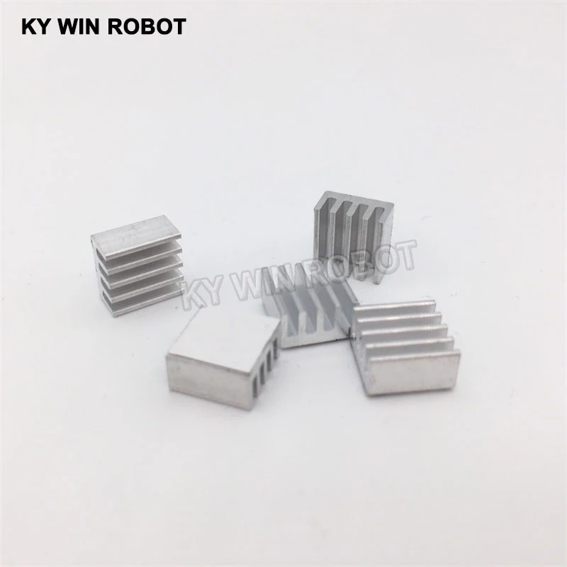 5Pcs Mini Adhesive Aluminium Kühler Kühlkörper A4988 Kühlkörper 9x9x5mm Kühler Für 3D Drucker schrittmotor Fahrer VGA RAM LED IC