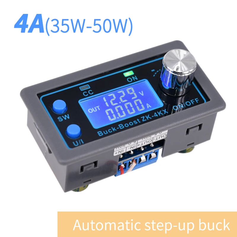 DC-DC Step-down/Up Buck Boost Power Supply Module Constant Pressure LCD Digital Display Adjustable Board Charging batteries