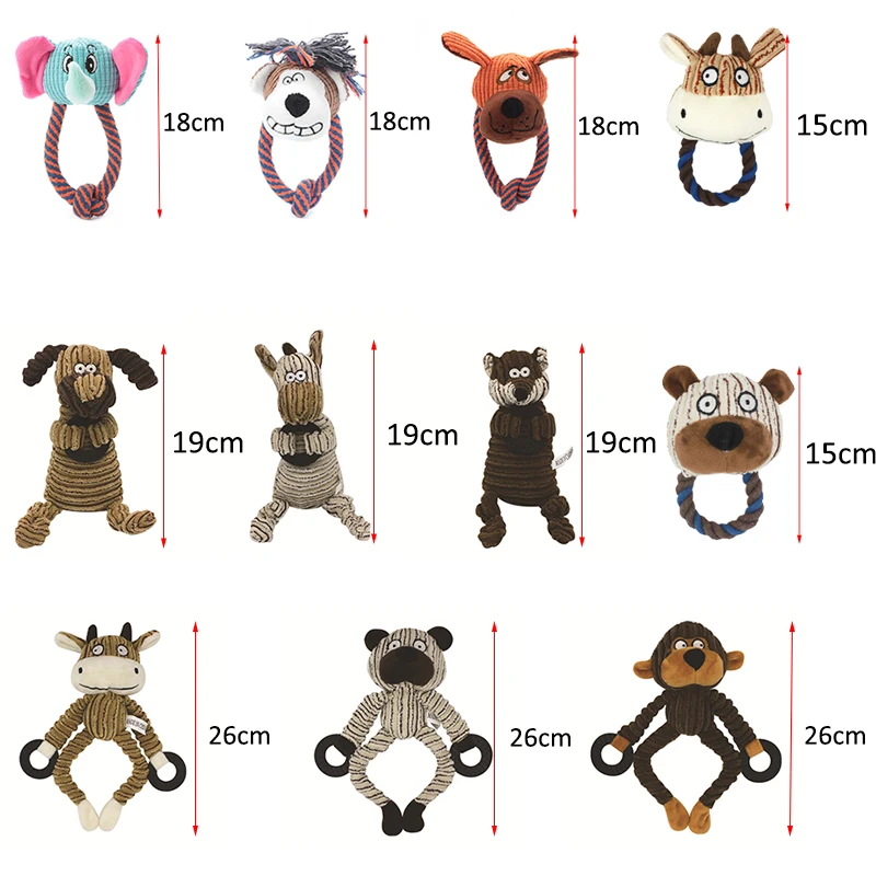 Bite Resistant Dog Chew Toy Plush Stuffed Pet Squeak Toys for Small Medium Dogs Puppy Cat Accessories Shih Tzu mascotas Supplies