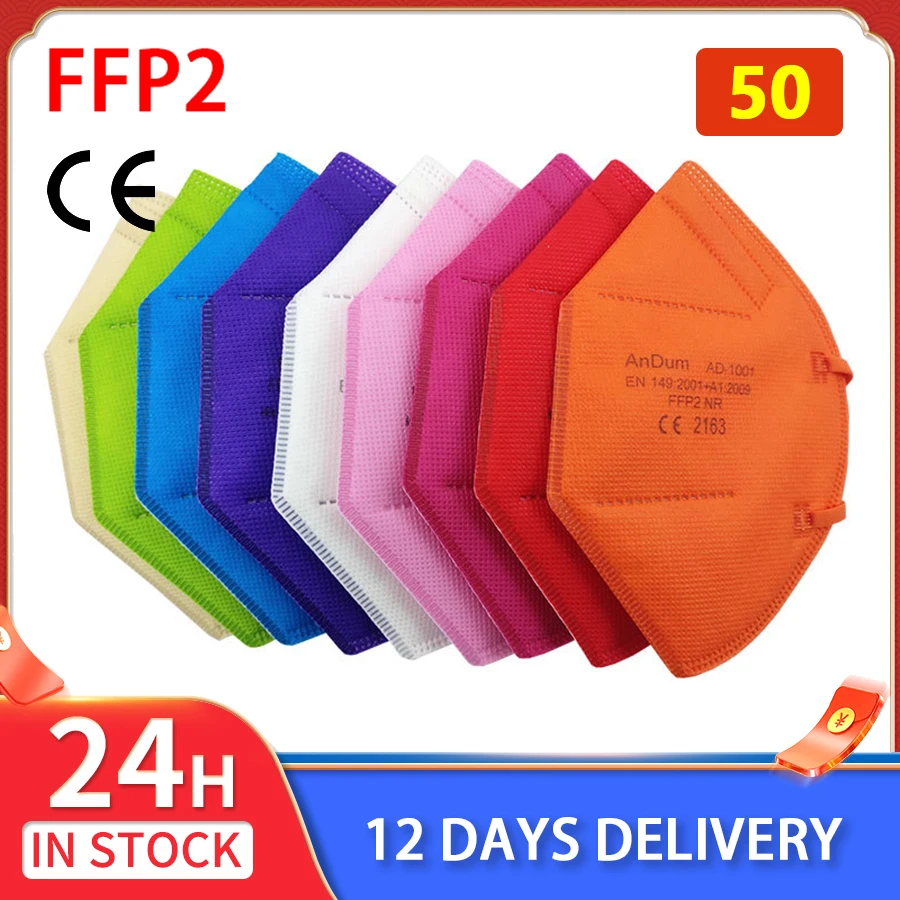 50PCS FFP2 Mask Ce …