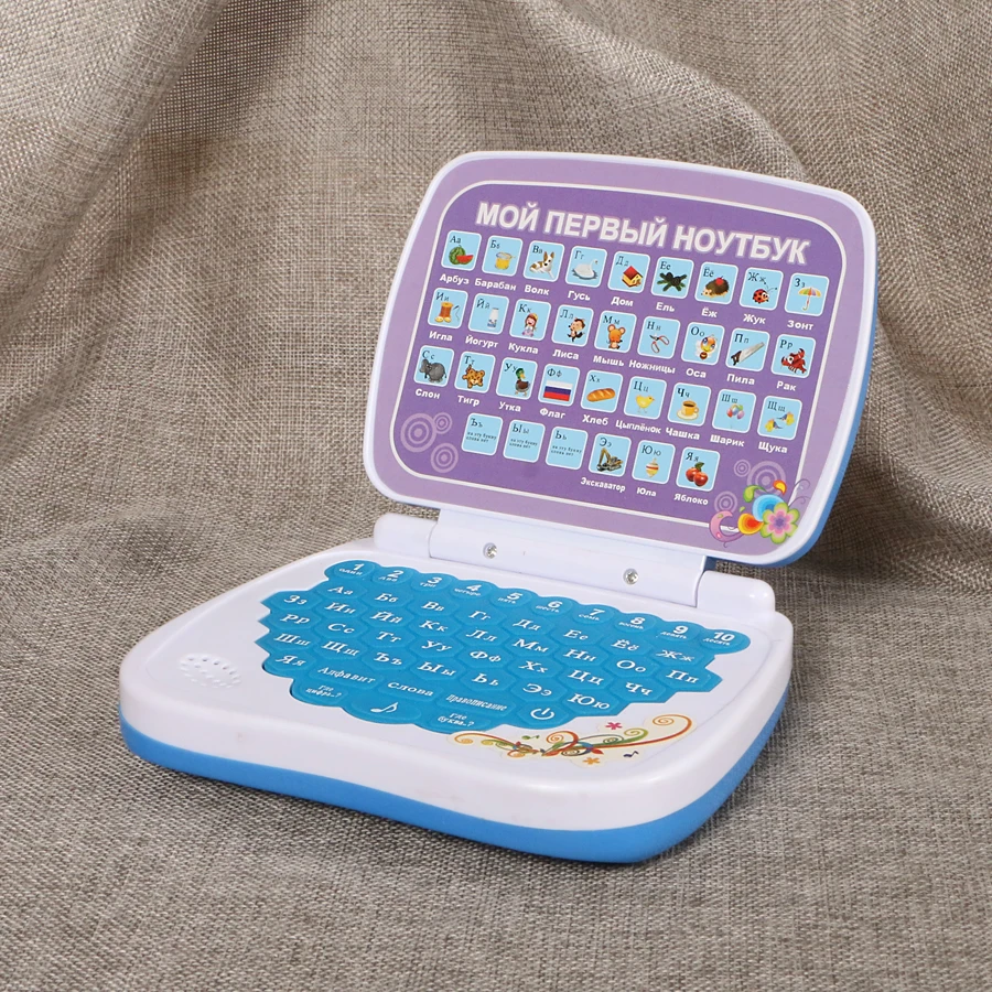 Russian Language Mini Tablet Computer Learning Toy with Alphabet and Words,Multifunction Educational Learning Machine for Kids