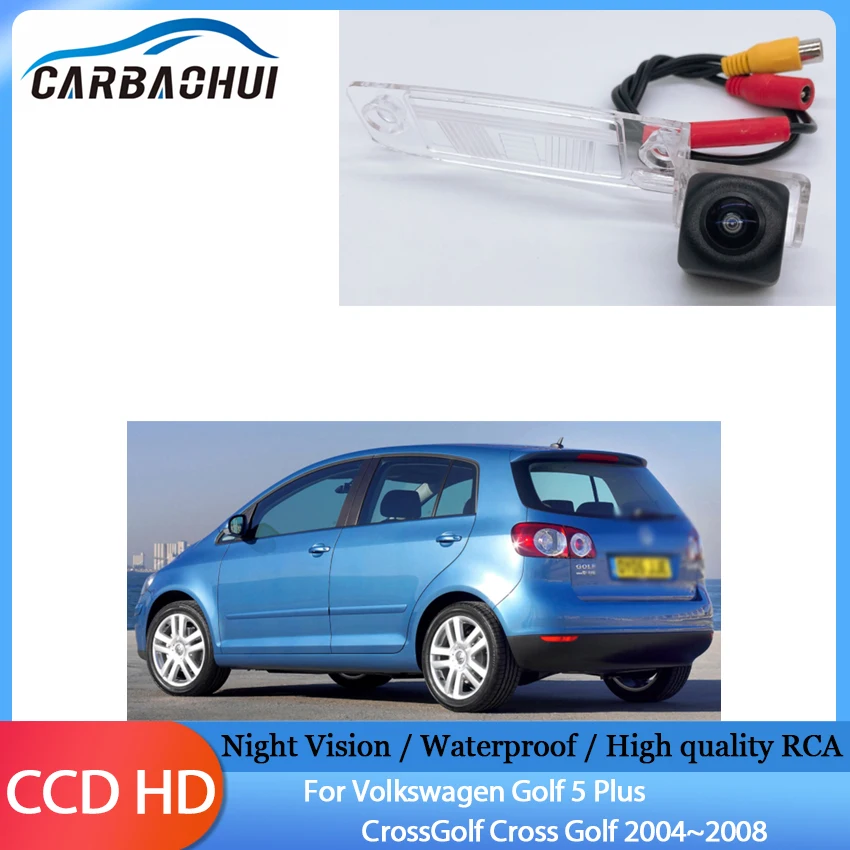 Fisheye HD Rear View Camera Night Vision Waterproof For Volkswagen Golf 5 Plus CrossGolf Cross Golf 2004 2005 2006 2007 2008 Car