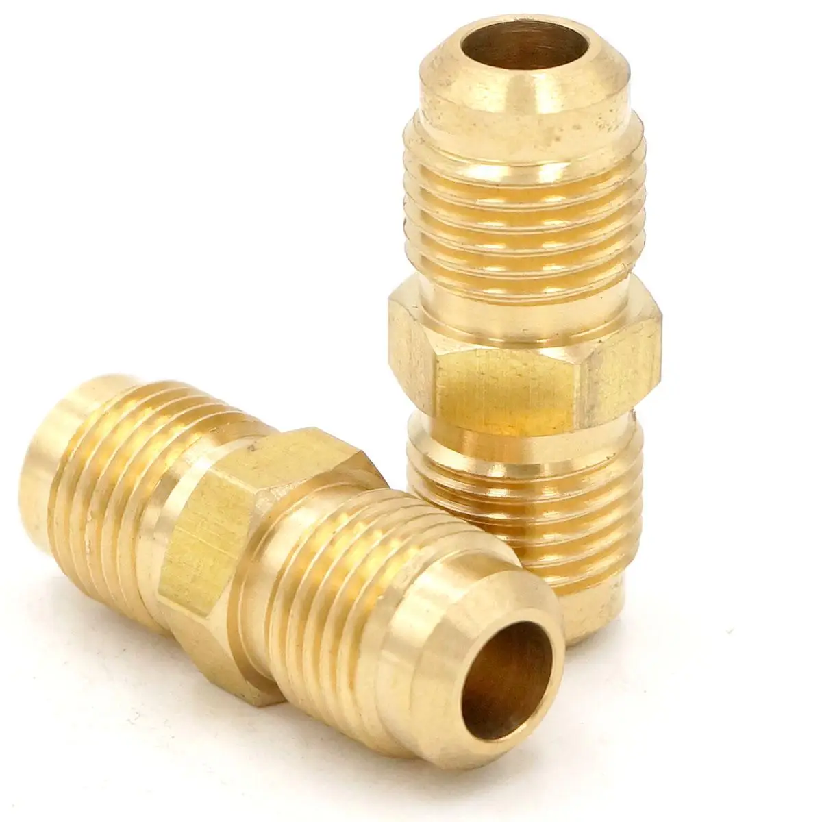 Fit Rohr OD 5/16 "Gerade Messing SAE 45 Grad Rohr Fitting Adapter Anschlüsse 1000PSI