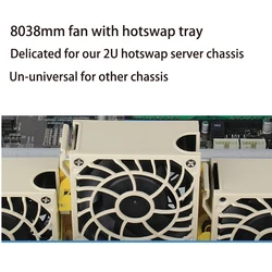 hotswap dual-balling 8038mm server chassis fan with fan tray