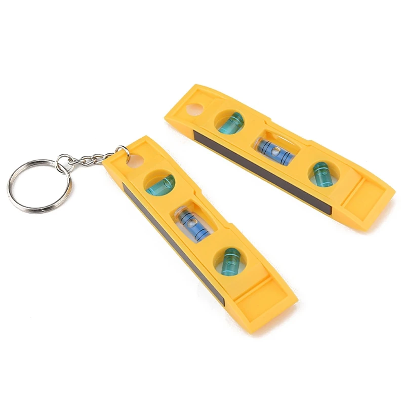 1 Pcs Mini 3 Bubble Level with Keychain Tor pedo Magnetic Gradienter Level Measuring Tool Plumb/Level/45-Degree Measuring