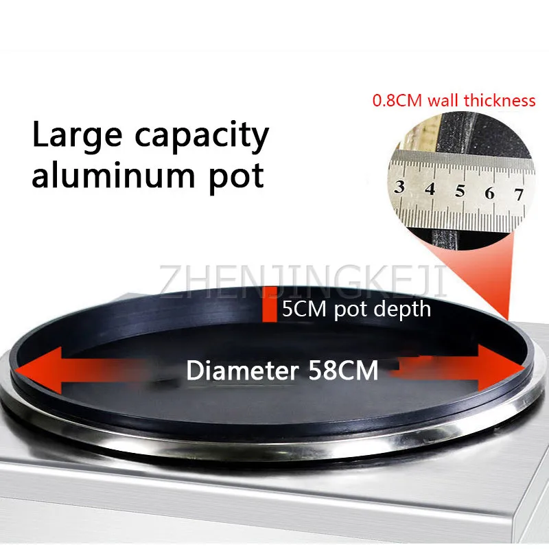 상업용 물 튀김 만두 기계, 자동 스핀 가스 냄비 설정, 스톨 베이킹 팬케이크 타이밍 요리