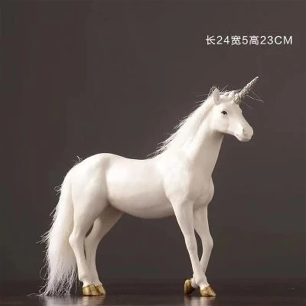 European creative unicorn ornaments resin crafts light luxury living room TV cabinet wine cabinet entrance home decorations