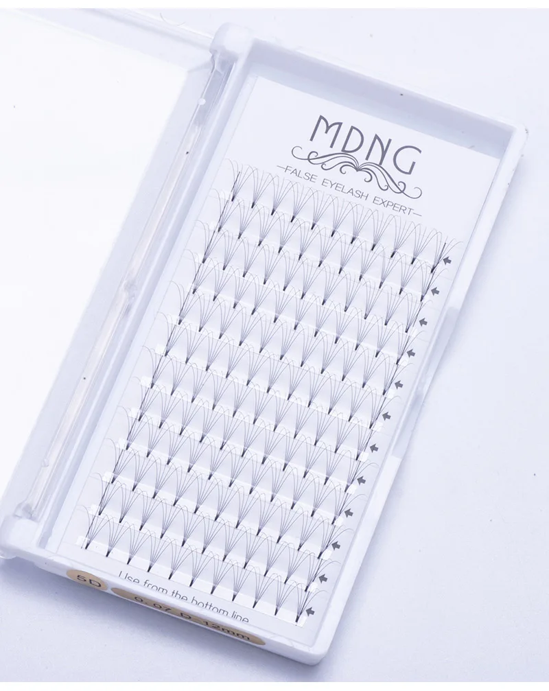 MDNG Eyelashes Premade Wide Fans 3d/4d/5d/6d/ Short Stem Russian Volume Professional Eyelash Extensions Faux Mink