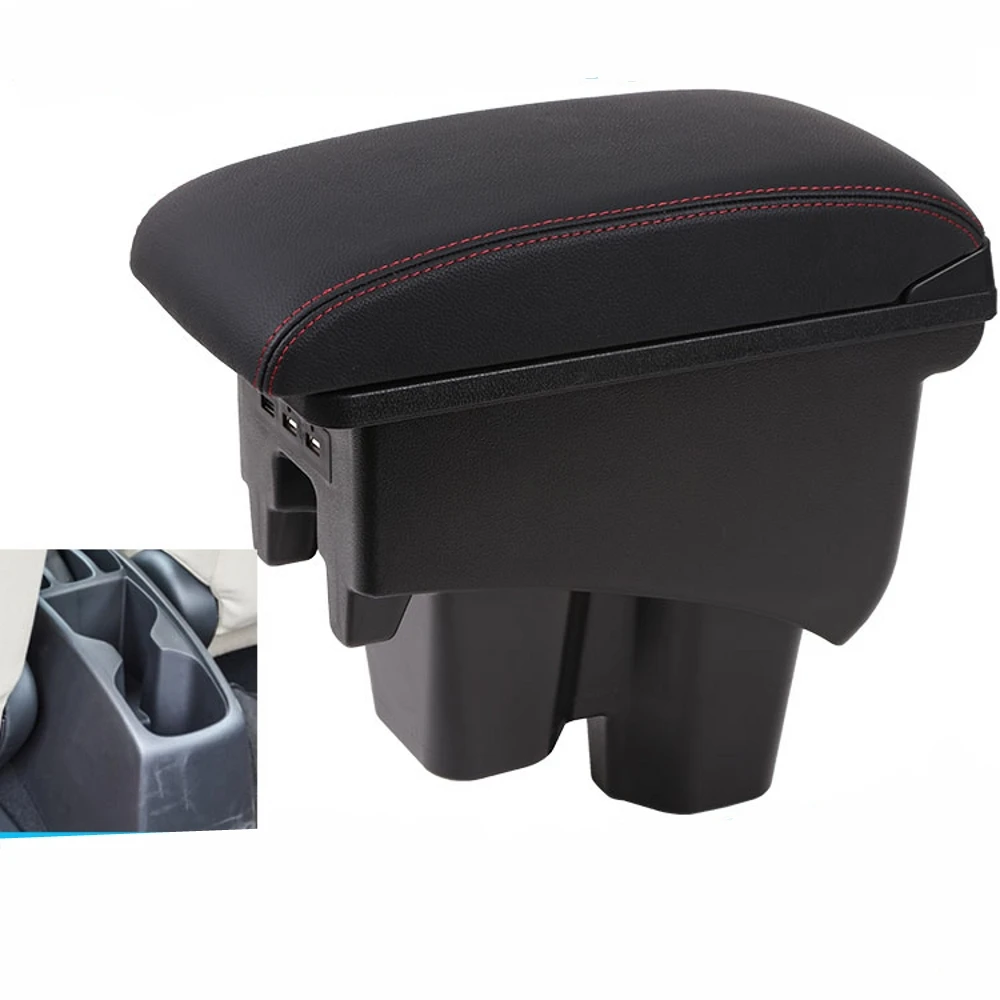 For Honda City Armrest Box Retrofit Parts Center Console Special Storage Space Car Elbow Rest with USB