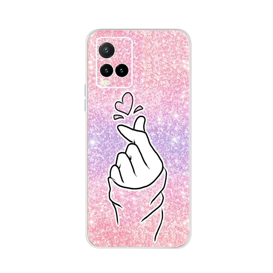 Silicone Case For Vivo Y21 2021 Case Vivo Y21s V2110 Soft Silicone Phone Back Cover For Vivo Y21 Y21s Phone Cases TPU Funda Capa