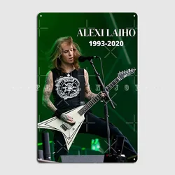 Rest In Piece Alexi Laiho Metal Sign Pub Club Bar Customize Wall Decor Tin Sign Poster