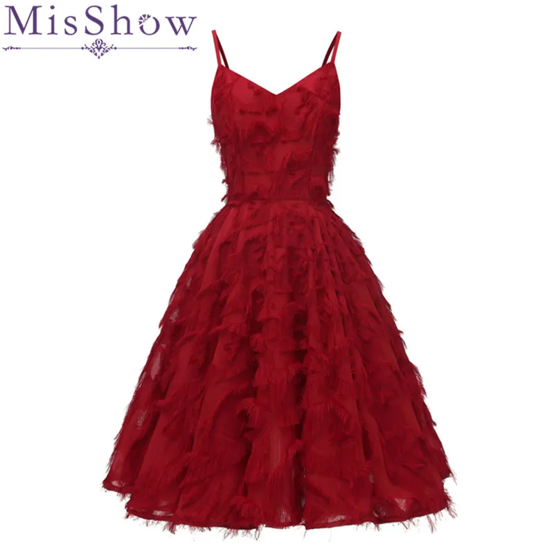 

Vestido De Festa Burgundy Mini Short Cocktail Dresses Gorgeous Full Tassel Short Prom Dresses White Formal Party Dress